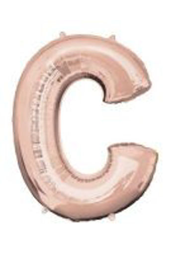 Picture of ROSE GOLD LETTER C FOIL BALLOON